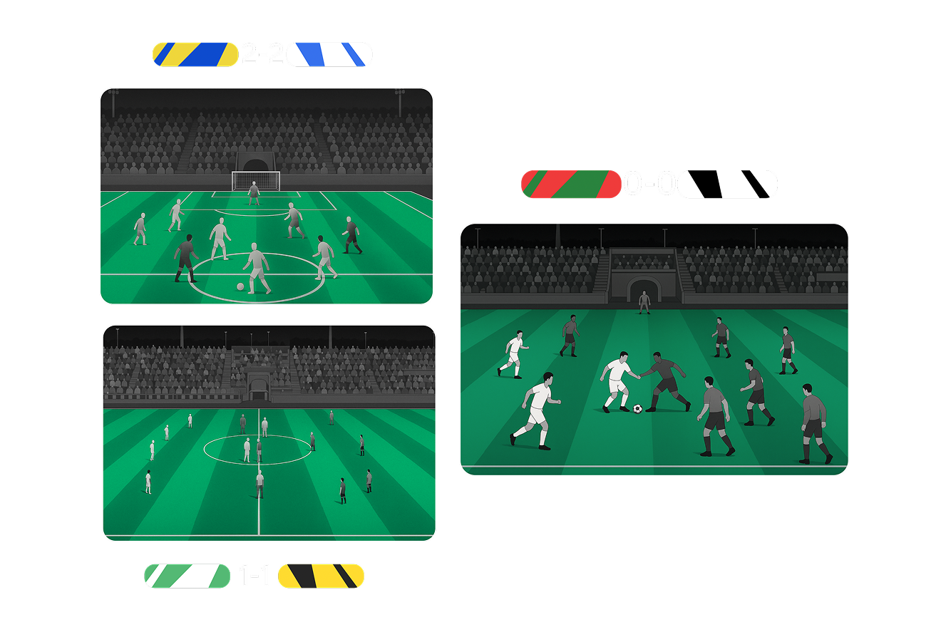 أكثر من مباراة في
لحظة واحدة